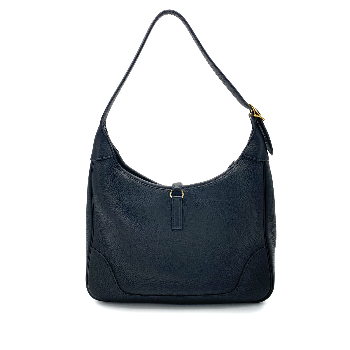 HERMES TRIM 31 BLACK TAURILLON CLEMENCE SHOULDER BAG □G GHW 90261830