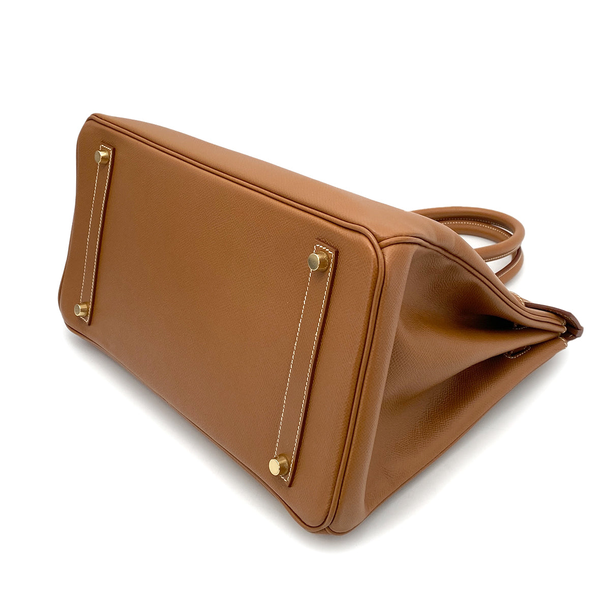 HERMES BIRKIN 35 GOLD COURCHEVEL HAND BAG □D GHW 90262041