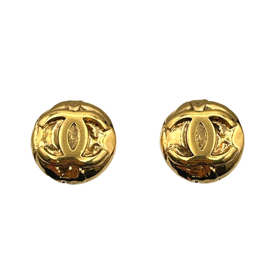 CHANEL VINTAGE EARRINGS COCOMARK ROUND ACCESSORY 96A 90262069
