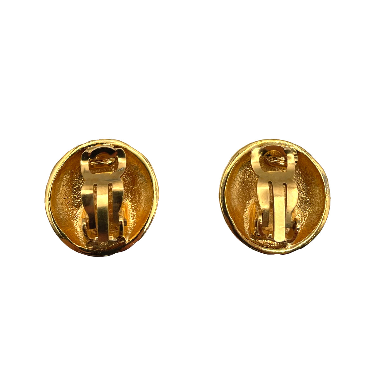 CHANEL VINTAGE EARRINGS COCOMARK ROUND ACCESSORY 96A 90262069