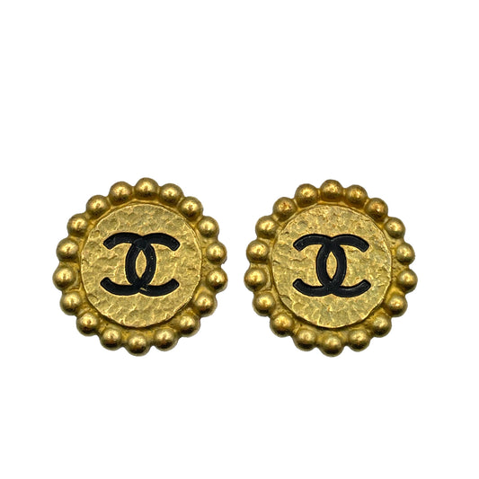 CHANEL VINTAGE EARRINGS COCOMARK ROUND ACCESSORY 94A 90262104