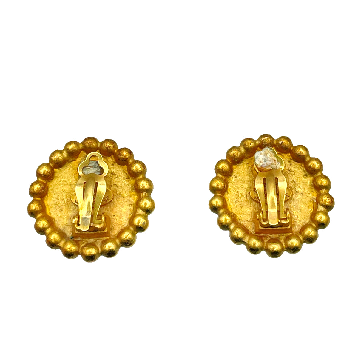 CHANEL VINTAGE EARRINGS COCOMARK ROUND ACCESSORY 94A 90262104