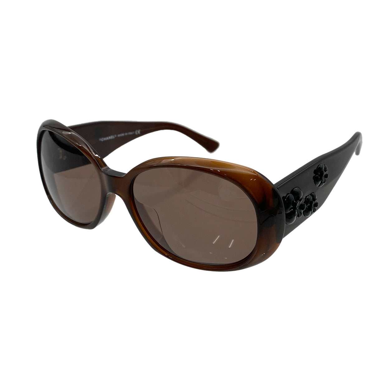 CHANEL VINTAGE SUNGLASSES COCOMARK CAMELLIA BROWN EYEWEAR 90262135