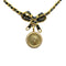 CHANEL VINTAGE CHAIN NECKLACE LEATHER RIBBON RHINESTONE ACCESSORY 95P 90262306 - PURPOSE
