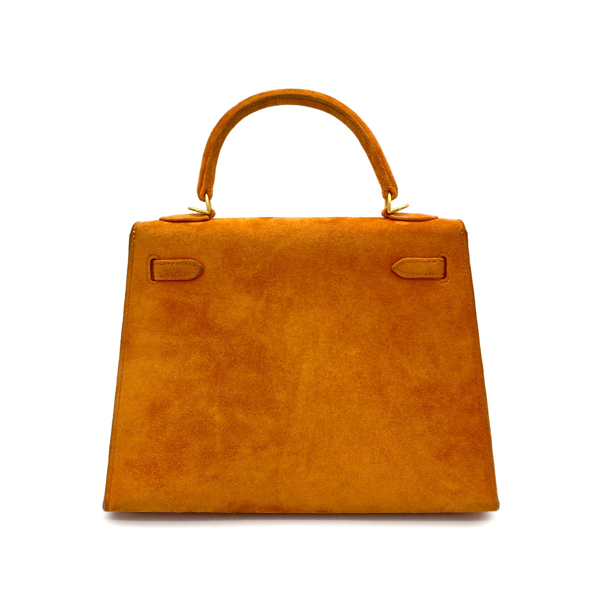 HERMES KELLY 25 SELLIER ORANGE DEBRIS HAND SHOULDER BAG □N GHW 90262377