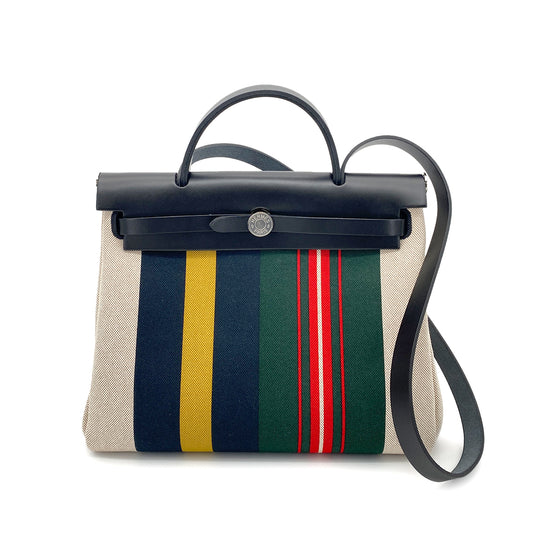 HERMES HER BAG ZIP 31  TOILE H VACHE HUNTER TOTE SHOULDER D 90262380