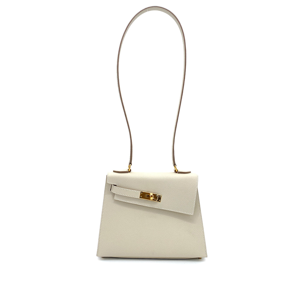 HERMES KELLY 20 DISORDER CRAIE EPSOM SHOULDER BAG W GHW 90262381