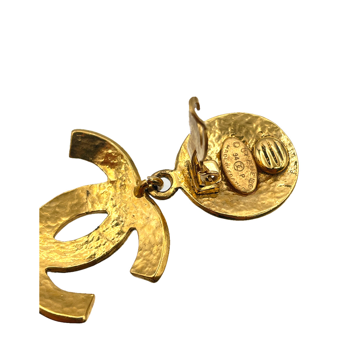 CHANEL VINTAGE EARRINGS COCOMARK ACCESSORY 94P 90262416