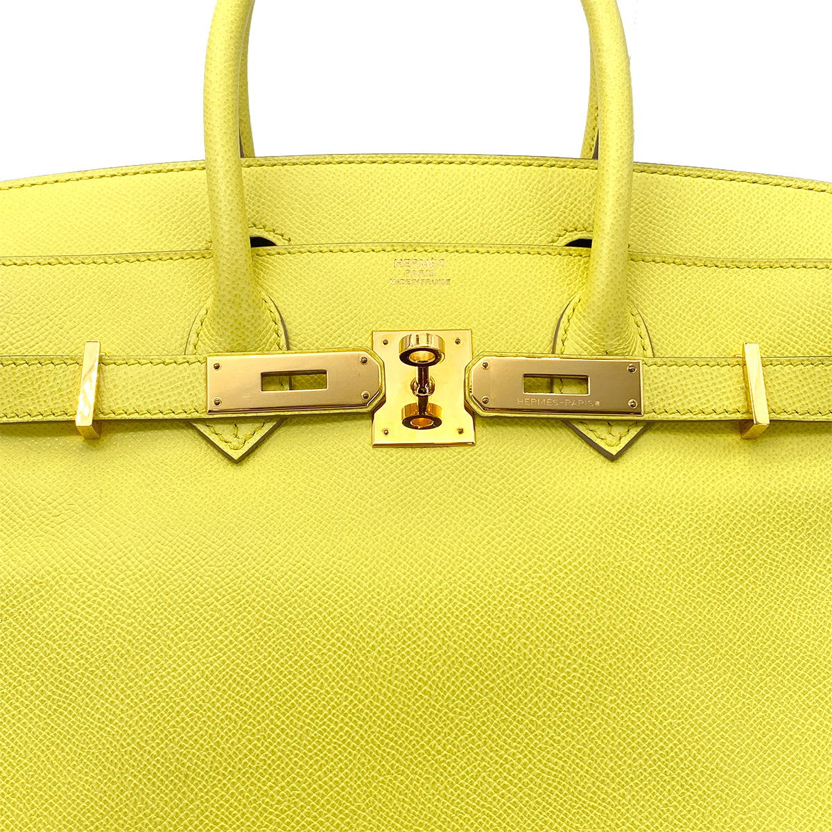 HERMES BIRKIN 30 SOUFRE EPSOM HAND BAG □Q GHW 90262533