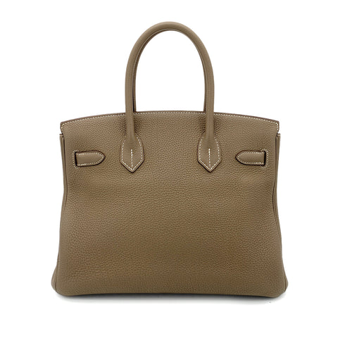 HERMES BIRKIN 30 ETOUPE TOGO HAND BAG D GOLD HARDWARE 90262534 - PURPOSE