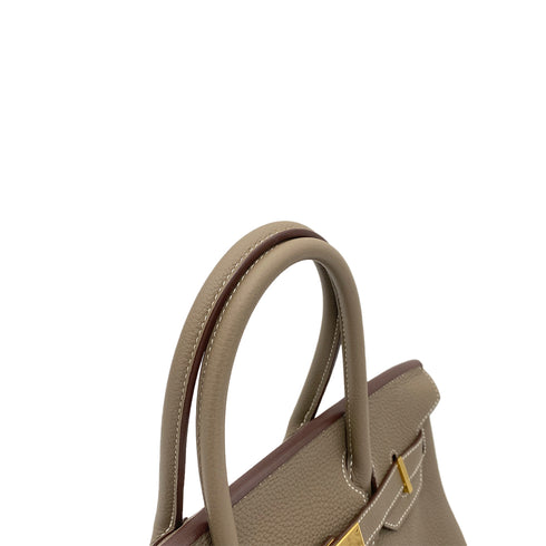 HERMES BIRKIN 30 ETOUPE TOGO HAND BAG D GOLD HARDWARE 90262534 - PURPOSE