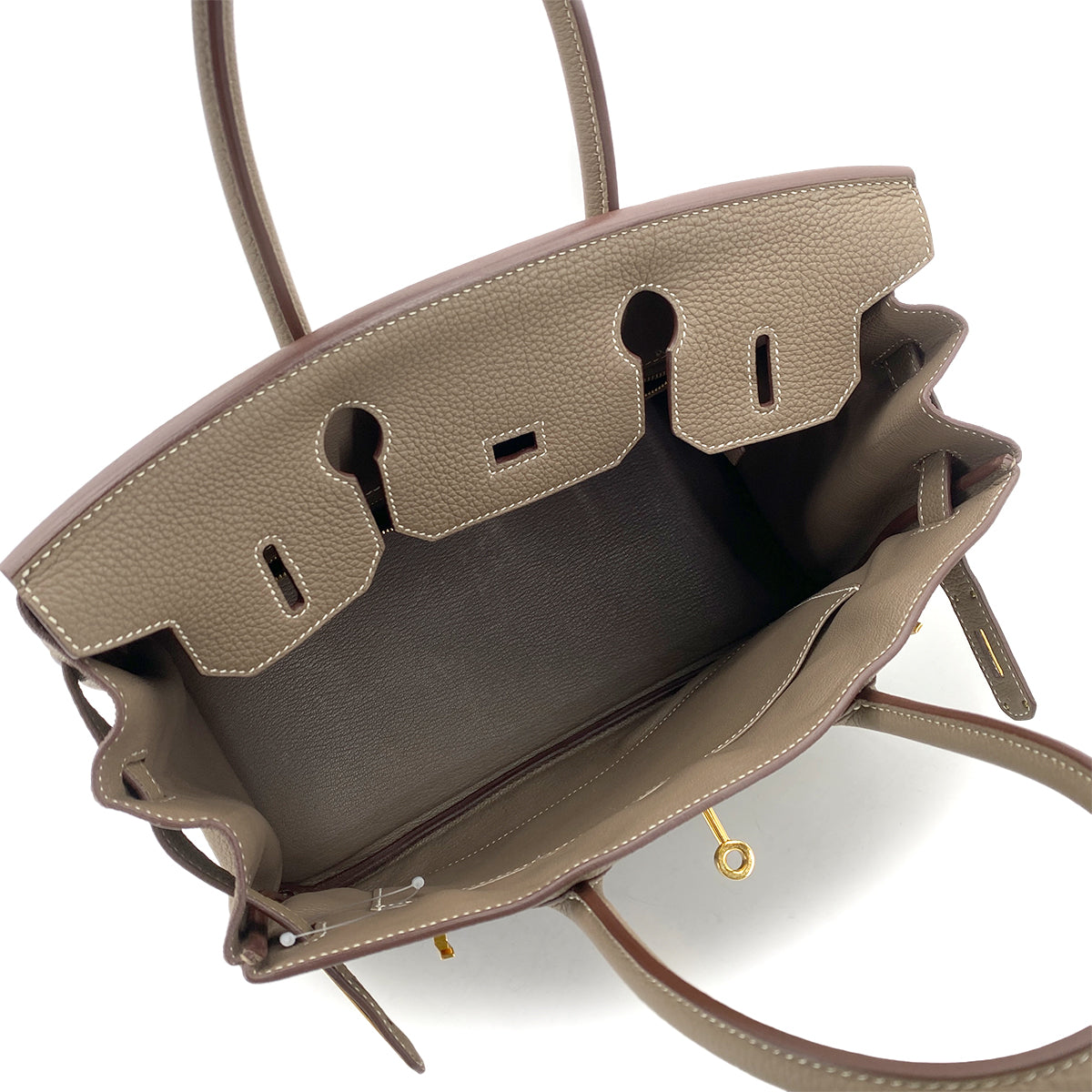 HERMES BIRKIN 30 ETOUPE TOGO HAND BAG D GHW 90262534