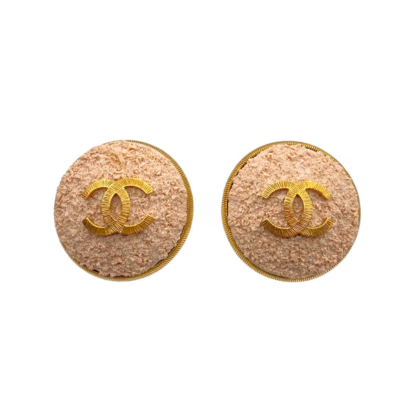CHANEL VINTAGE EARRINGS COCOMARK ROUND ACCESSORY 93P 90262840 - PURPOSE
