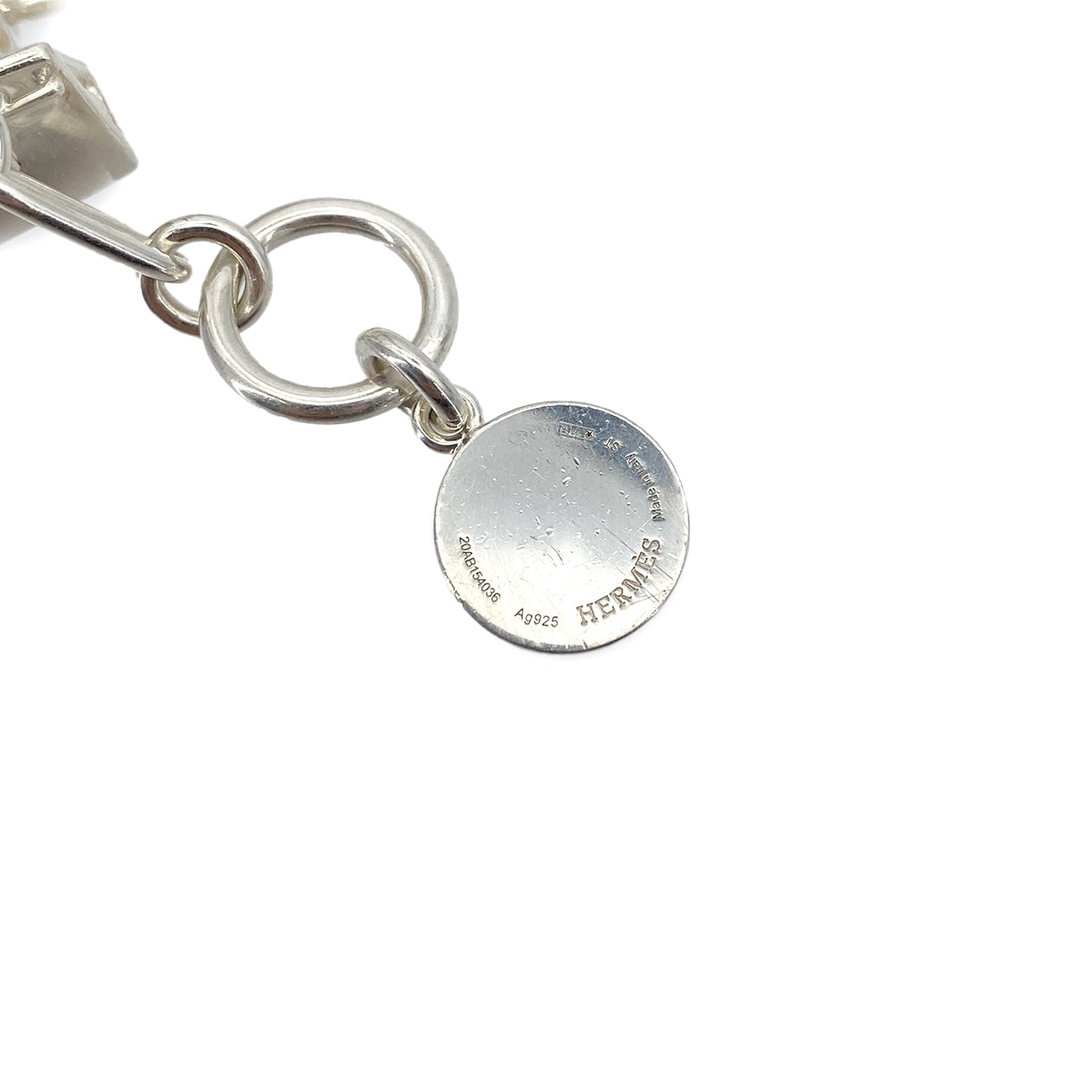 HERMES AMULET 5 BRACELET ACCESSORY SILVER 925 90262845