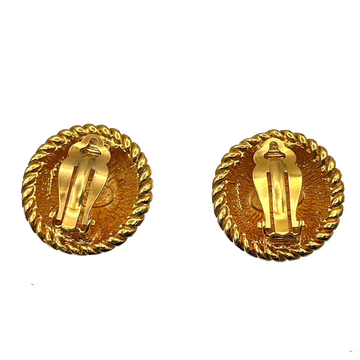 CHANEL VINTAGE EARRINGS COCOMARK ROUND ACCESSOR 90263070