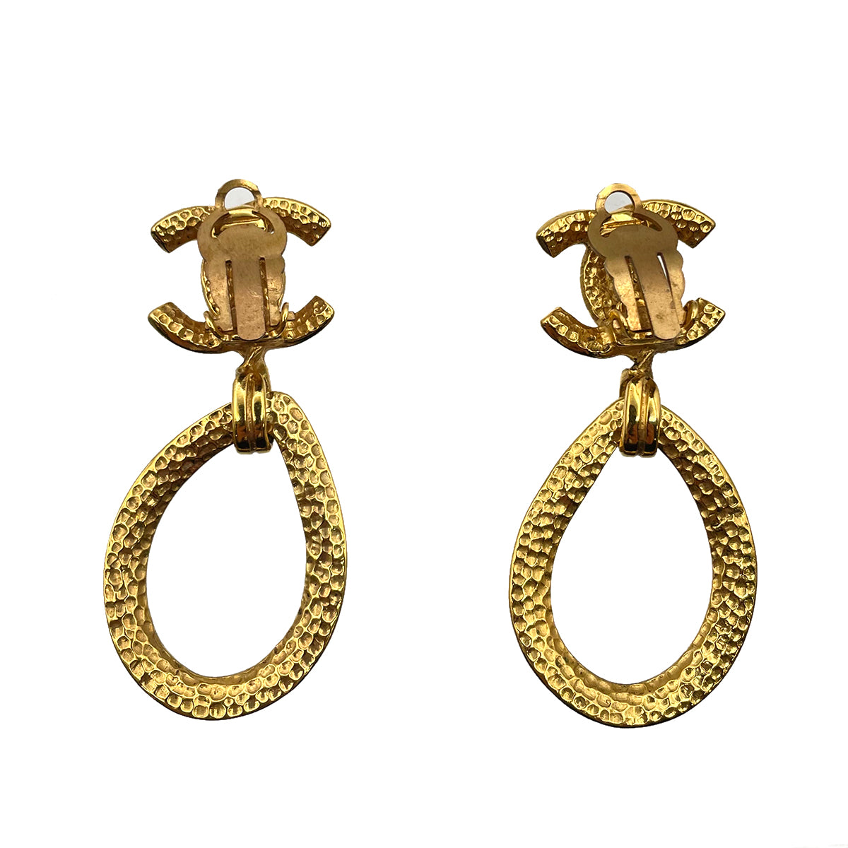 CHANEL VINTAGE EARRINGS COCOMARK SWING ACCESSORY 96P 90263071