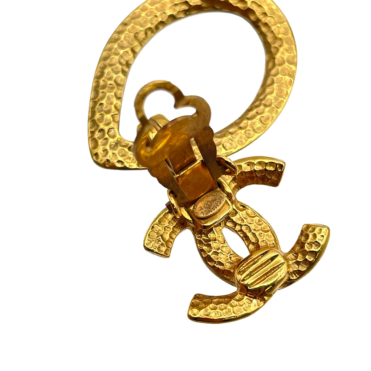 CHANEL VINTAGE EARRINGS COCOMARK SWING ACCESSORY 96P 90263071
