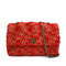 CHANEL VINTAGE CHAIN SHOULDER BAG RED TWEED 90263082 - PURPOSE