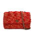 CHANEL VINTAGE CHAIN SHOULDER BAG RED TWEED 90263082 - PURPOSE