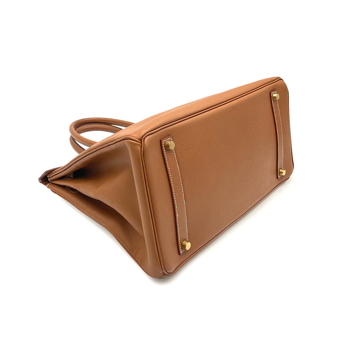 HERMES BIRKIN 35 GOLD COUCHEVEL HAND BAG 〇Z 90263090