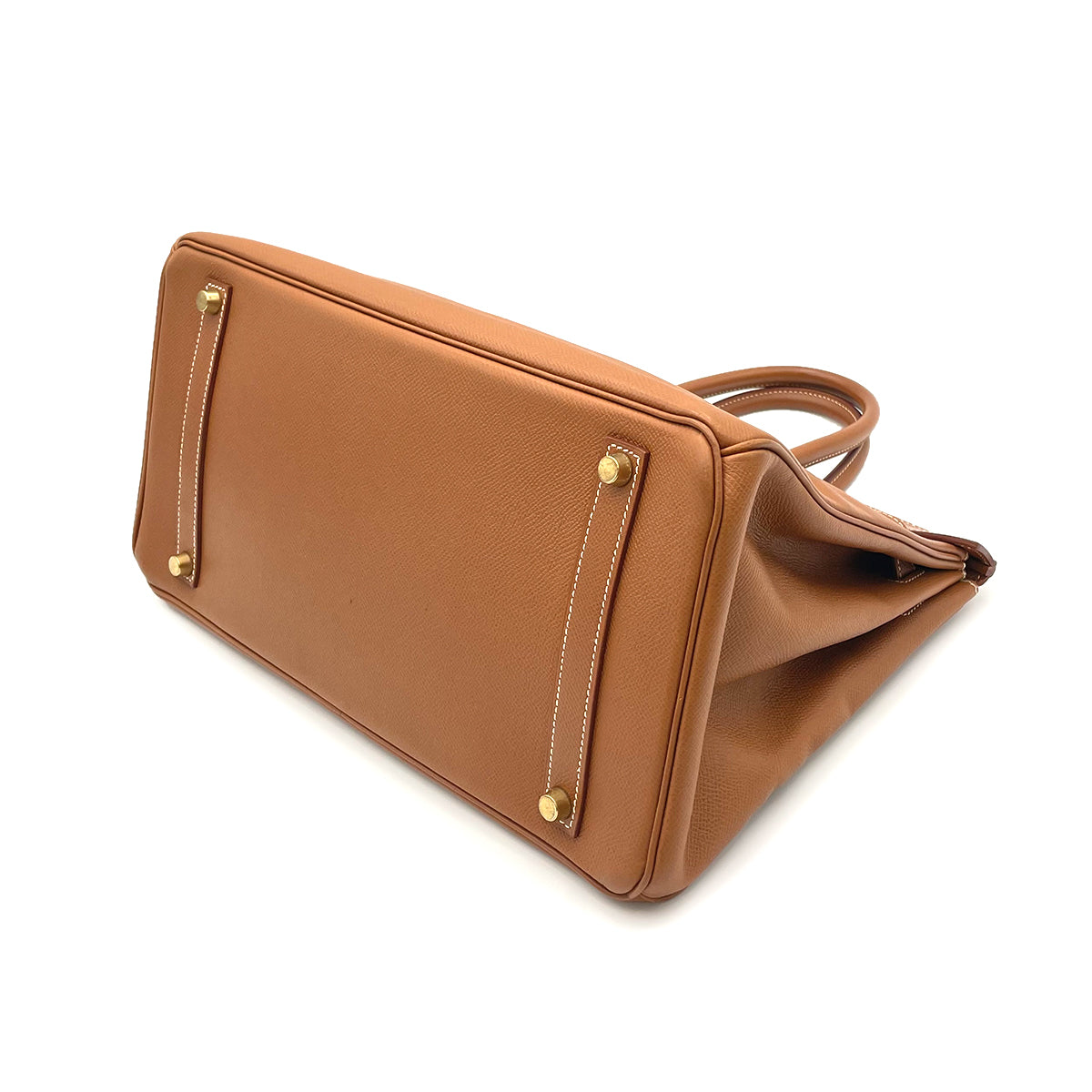 HERMES BIRKIN 35 GOLD COUCHEVEL HAND BAG 〇Z 90263090