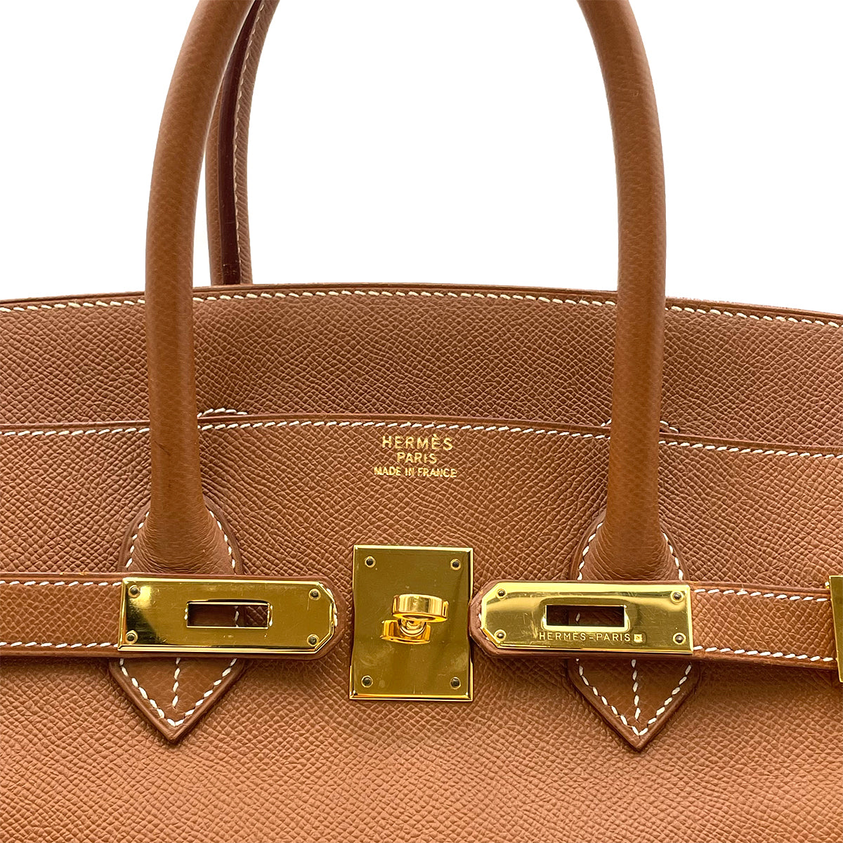 HERMES BIRKIN 35 GOLD COUCHEVEL HAND BAG 〇Z 90263090