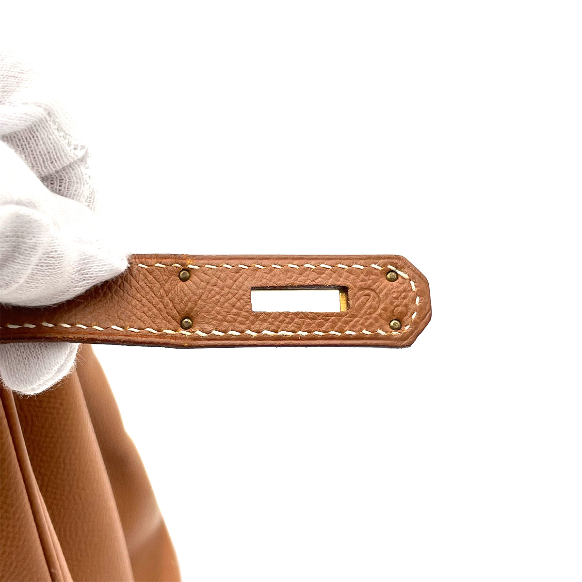 HERMES BIRKIN 35 GOLD COUCHEVEL HAND BAG 〇Z 90263090