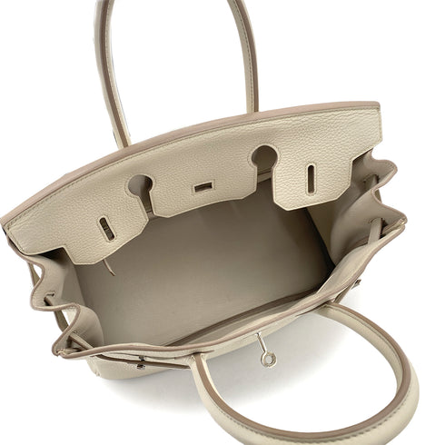 HERMES BIRKIN 30 BETON TAURILLON CLEMENCE HAND BAG A SHW 90263097 - PURPOSE