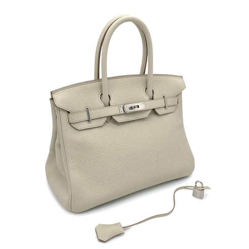 HERMES BIRKIN 30 BETON TAURILLON CLEMENCE HAND BAG A SHW 90263097 - PURPOSE