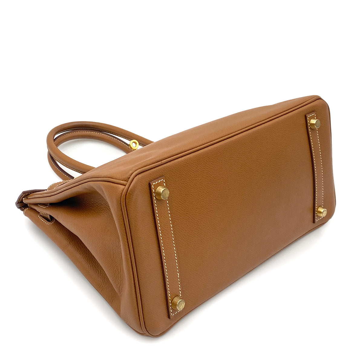 HERMES BIRKIN 30 GOLD COUCHEVEL HAND BAG □G GHW 90263098