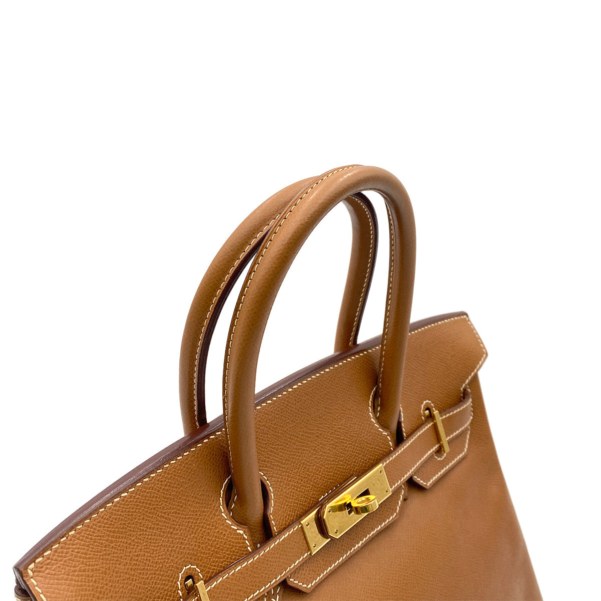 HERMES BIRKIN 30 GOLD COUCHEVEL HAND BAG □G GHW 90263098