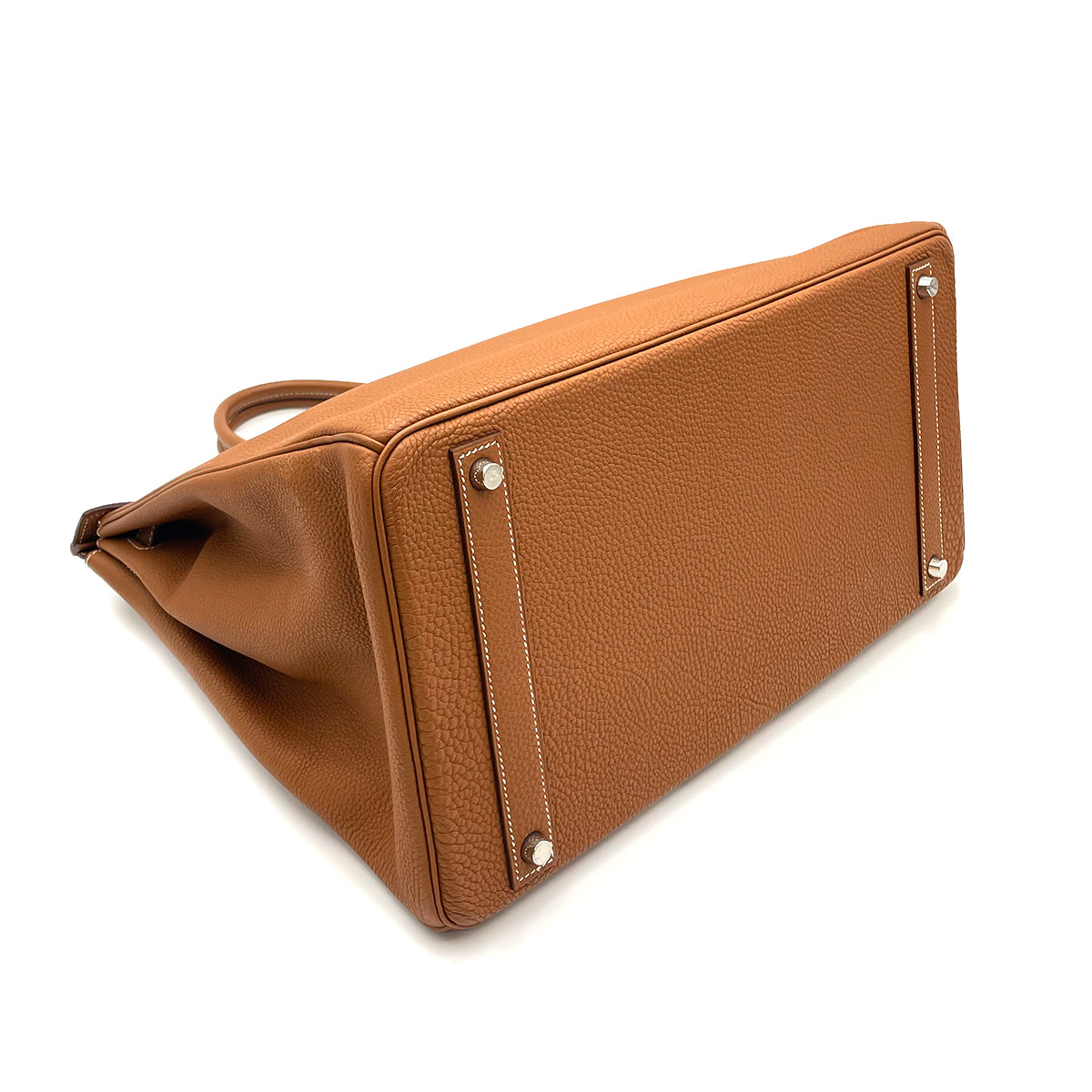 HERMES BIRKIN 40 GOLD TOGO HAND BAG C SHW □J 90263100