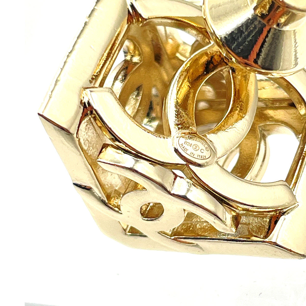 CHANEL PIN BROOCH RHINESTONE COCOMARK ACCESSORY RHINESTONE 90263116