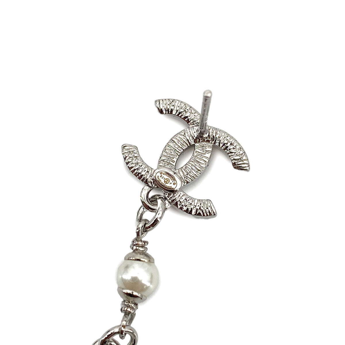 CHANEL EARRINGS COCOMARK RHINESTONE SWING ACCESSORY B21P 90263128