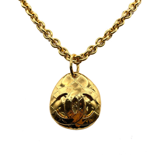 CHANEL VINTAGE NECKLACE COCOMARK ROUND ACCESSORY 90263134