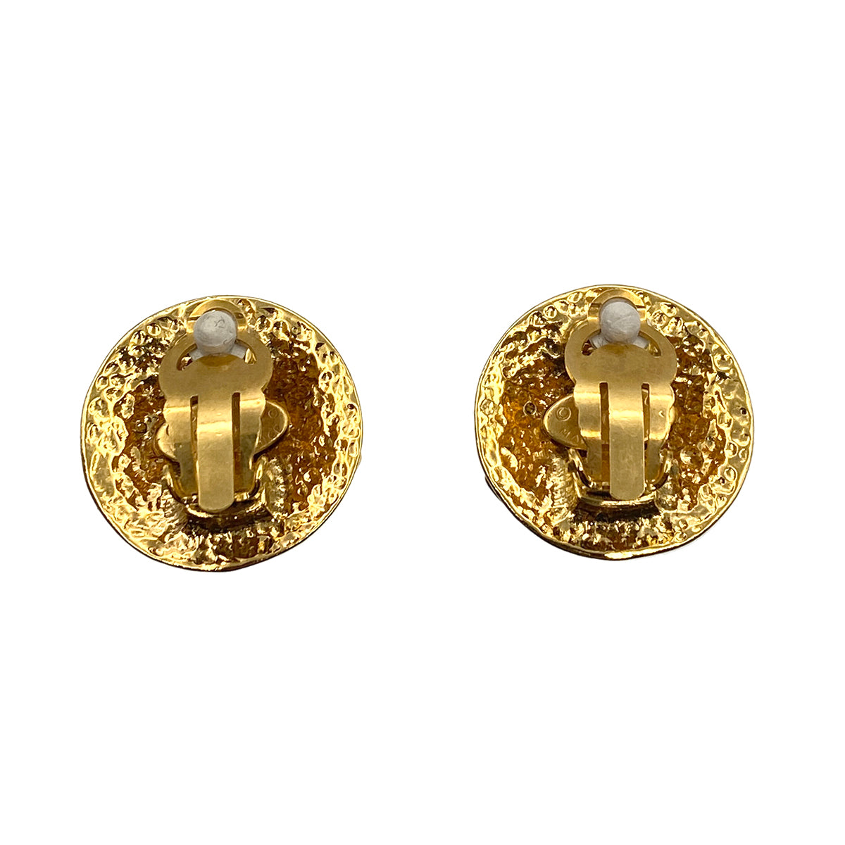 CHANEL VINTAGE EARRINGS COCOMARK ROUND ACCESSORY 94P 90263135