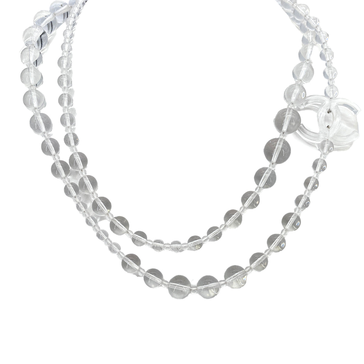 CHANEL NECKLACE COCOMARK CLEAR ACCESSORY P18S 90263147