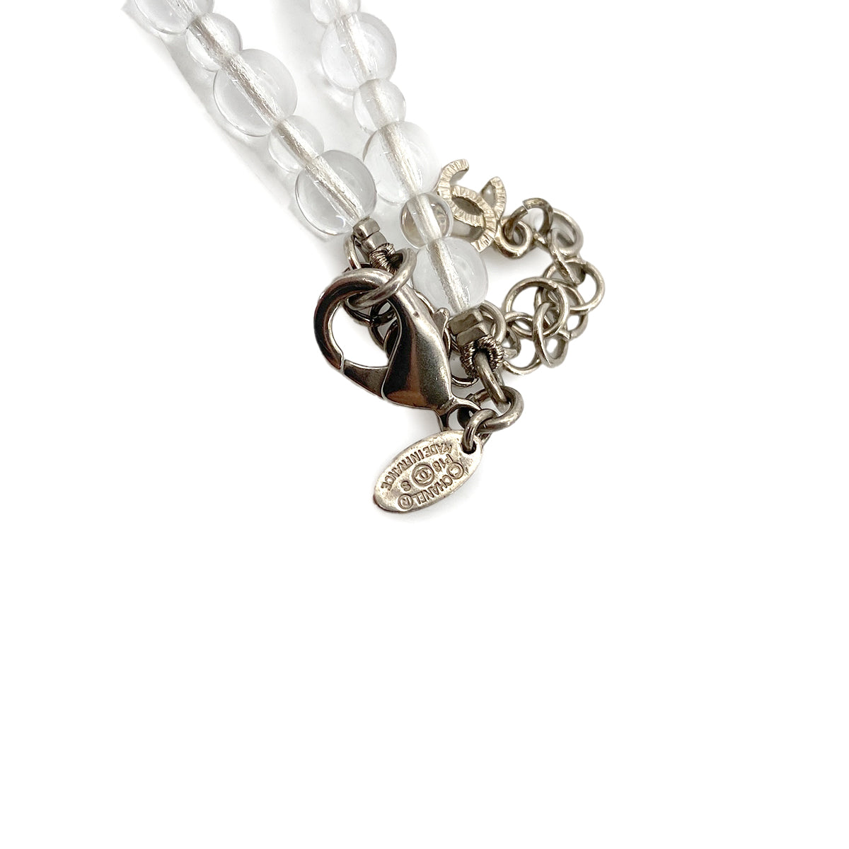 CHANEL NECKLACE COCOMARK CLEAR ACCESSORY P18S 90263147