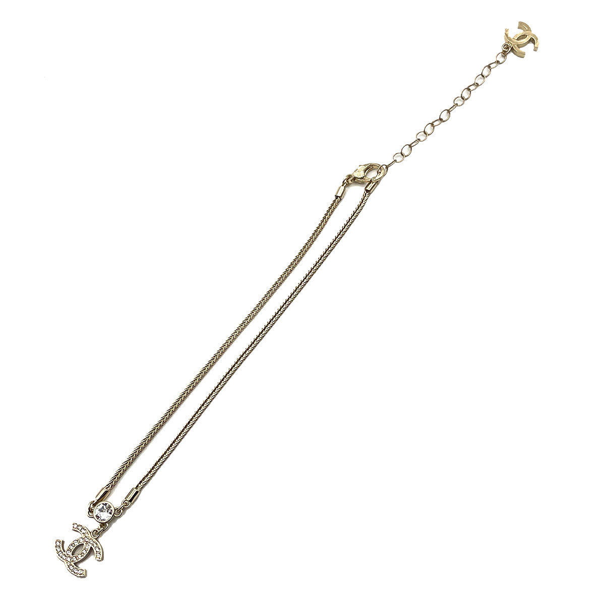 CHANEL CHOKER NECKLACE COCOMARK RHINESTONE ACCESSORY B24K 90263153