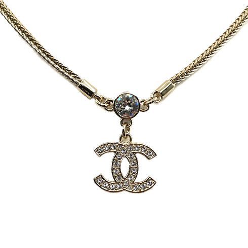 CHANEL CHOKER NECKLACE COCOMARK RHINESTONE ACCESSORY B24K 90263153 - PURPOSE