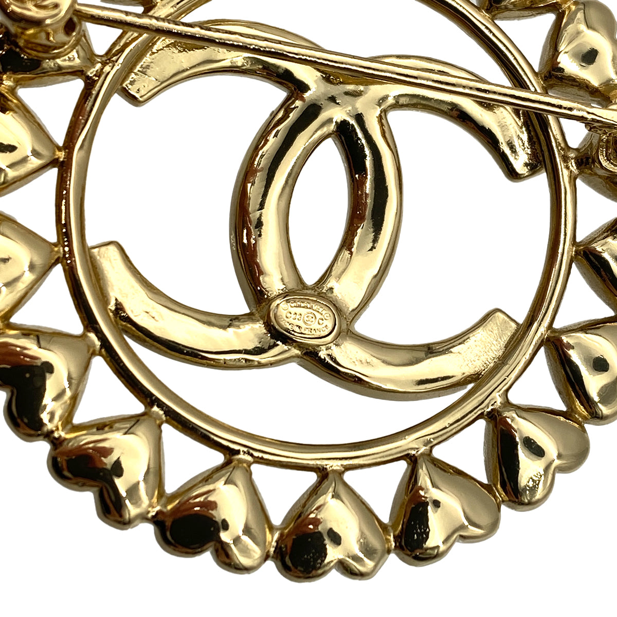 CHANEL COCOMARK BROOCH HEART ROUND ACCESSORY C23C 90263157