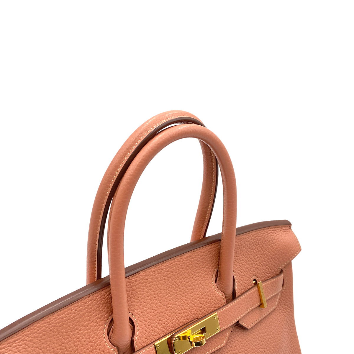 HERMES BIRKIN 30 FLAMINGO TAURILLON CLEMENCE HAND BAG □R GHW 90263217