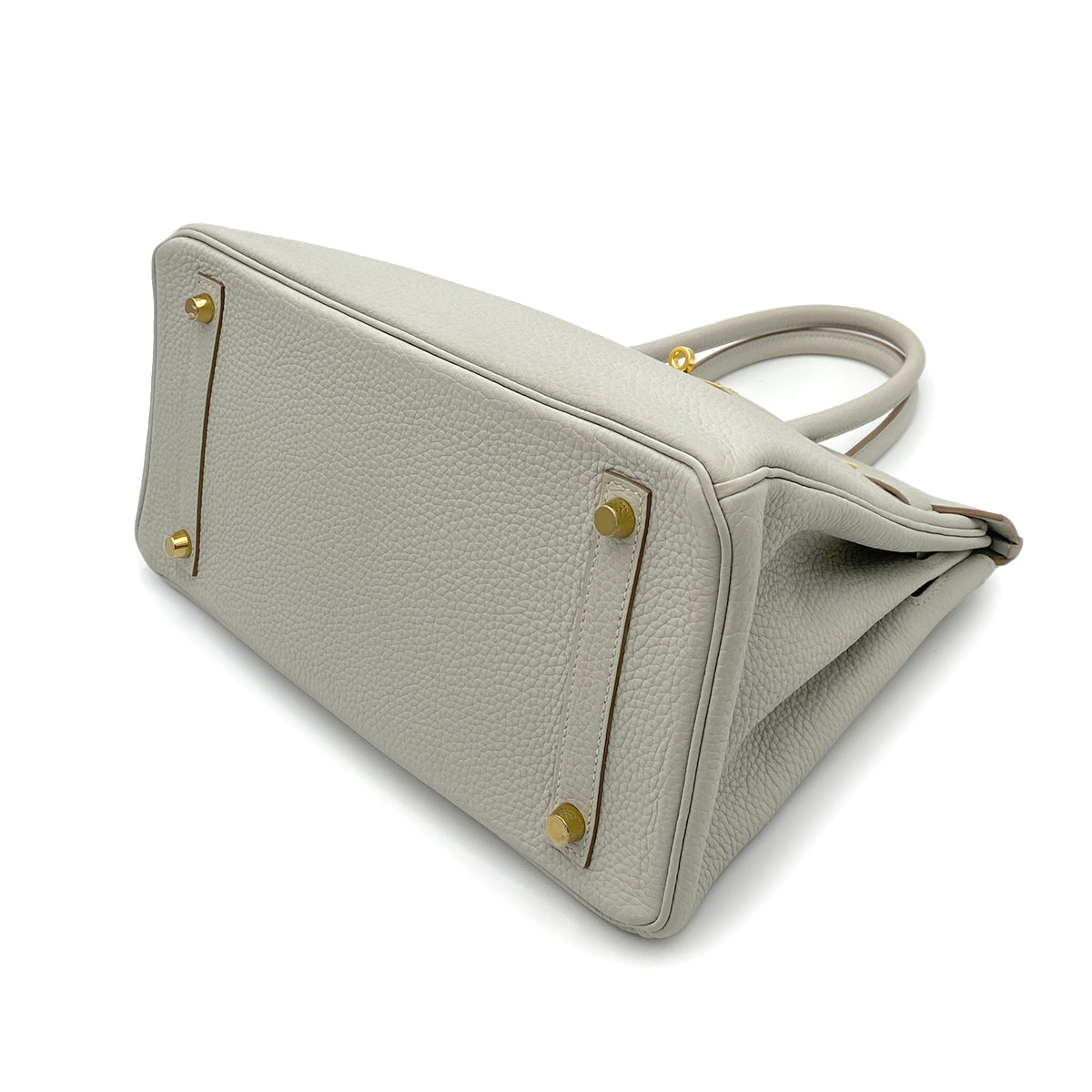 HERMES BIRKIN 30 GRIS PERLE TOGO HAND BAG D GHW 90263220