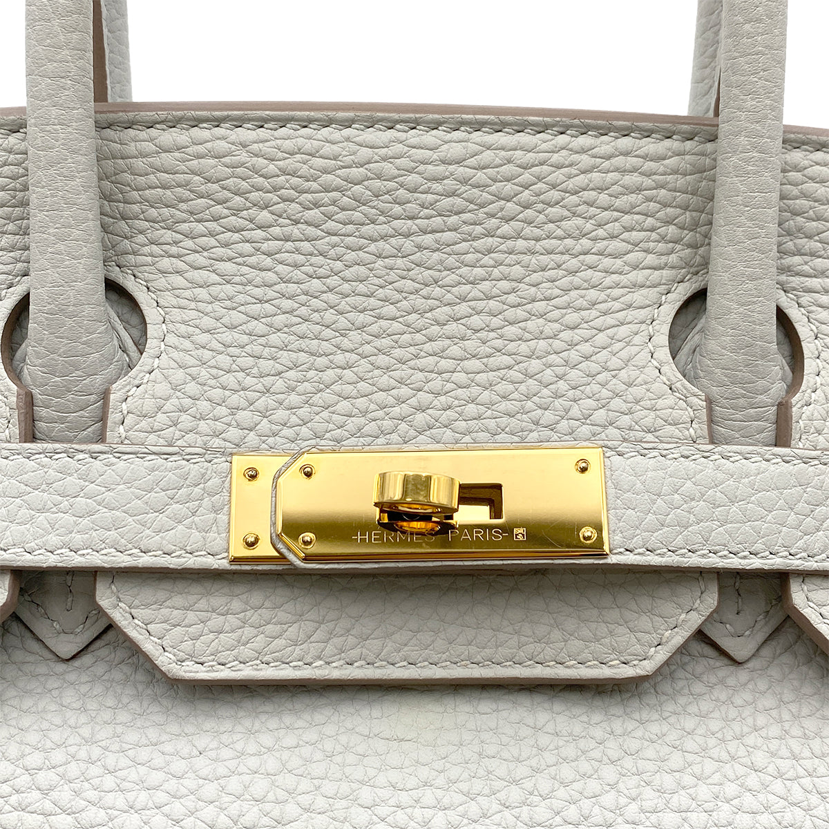 HERMES BIRKIN 30 GRIS PERLE TOGO HAND BAG D GHW 90263220