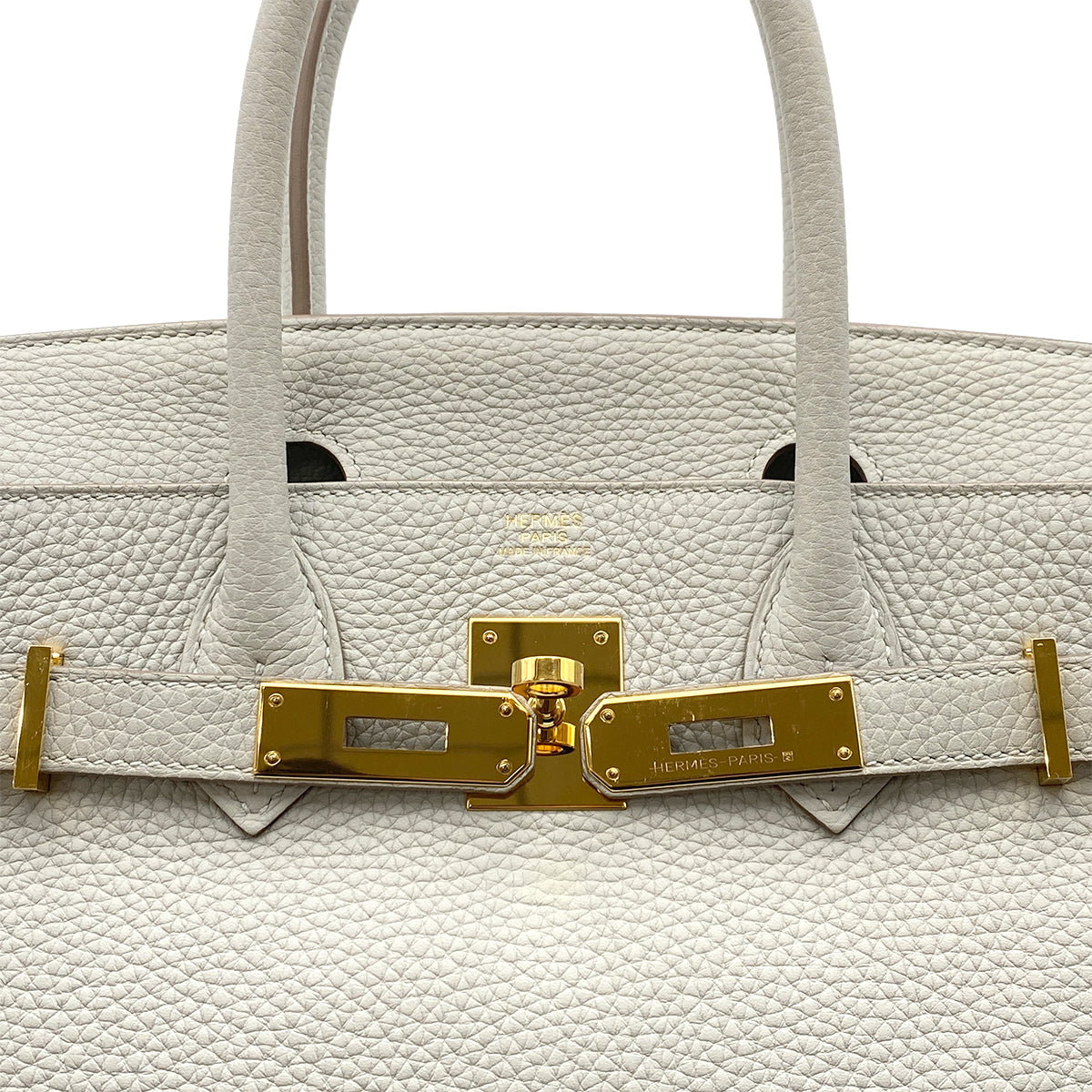 HERMES BIRKIN 30 GRIS PERLE TOGO HAND BAG D GHW 90263220