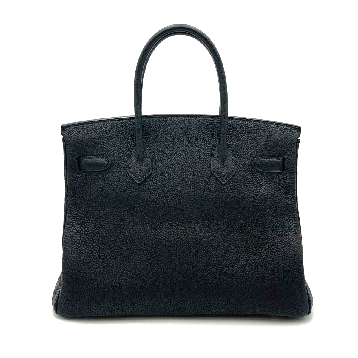 HERMES BIRKIN 30 BLACK TOGO HAND BAG □N SHW 90263221