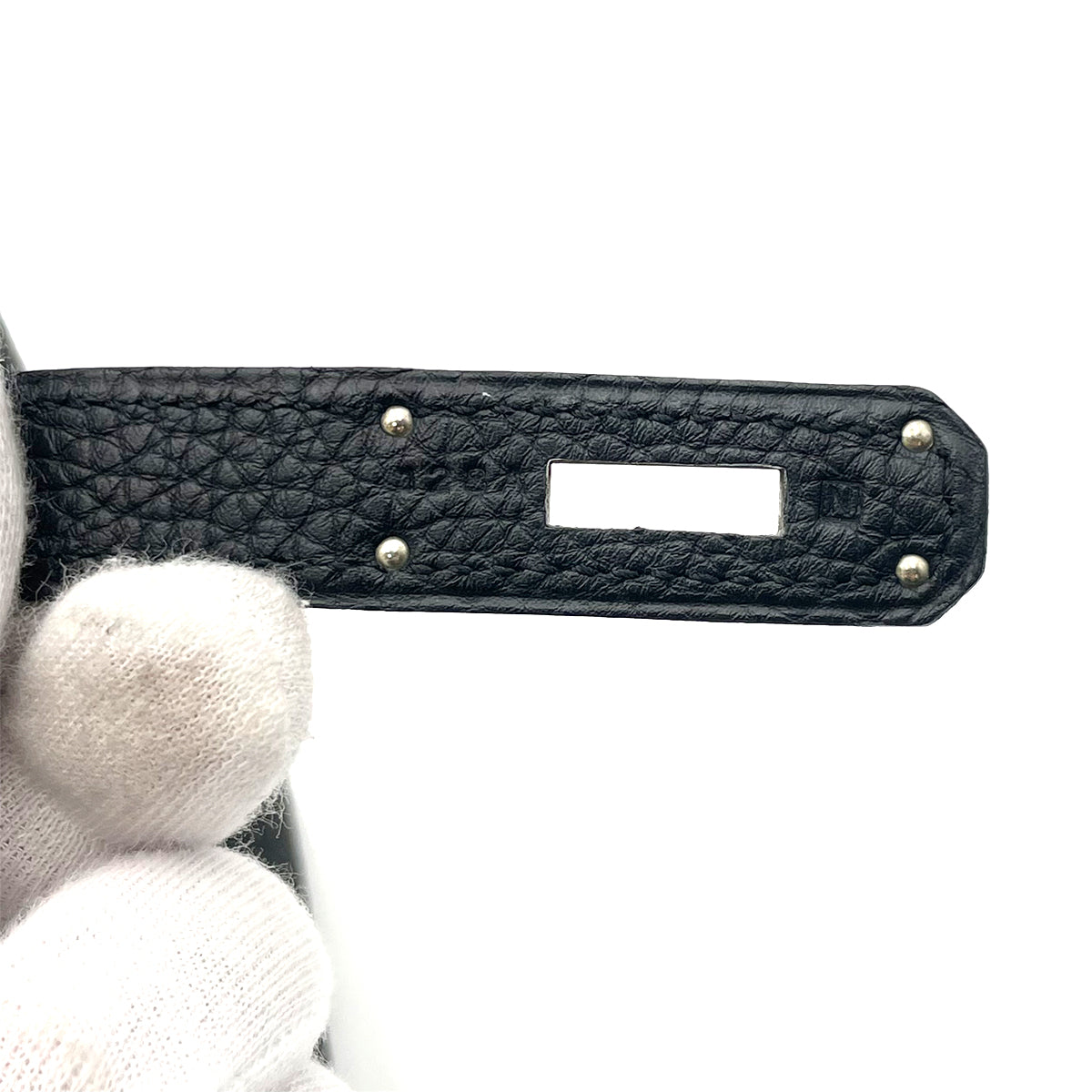 HERMES BIRKIN 30 BLACK TOGO HAND BAG □N SHW 90263221