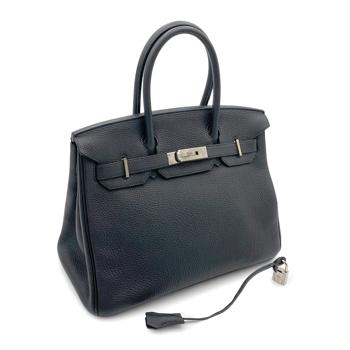 HERMES BIRKIN 30 PLOMB TOGO HAND BAG T SHW 90263227