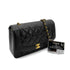 CHANEL VINTAGE DIANA MEDIUM CHAIN SHOULDER BAG BLACK LAMB SKIN 90263301 - PURPOSE