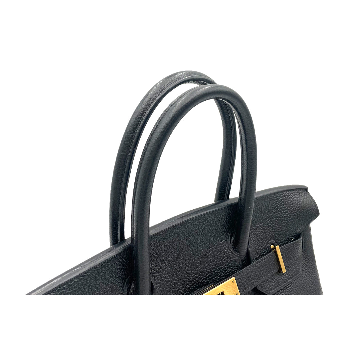 HERMES BIRKIN 30 BLACK TOGO HAND BAG □H 90263306